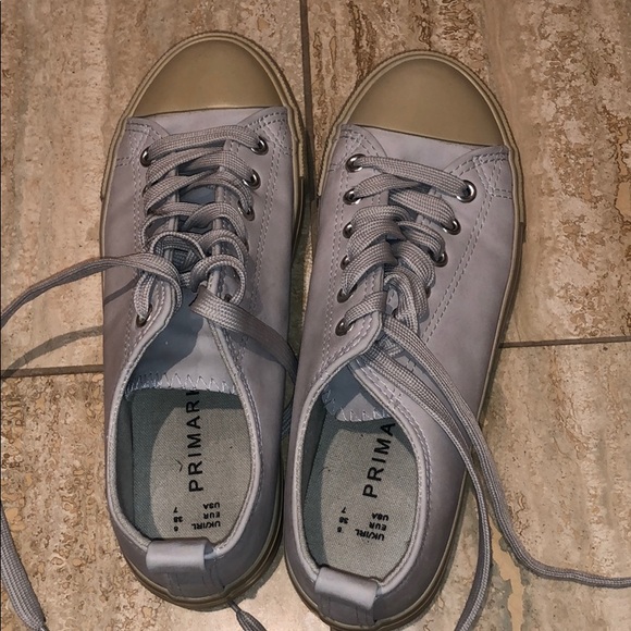 Low Top Light Grey Primark Sneakers - Picture 2 of 2